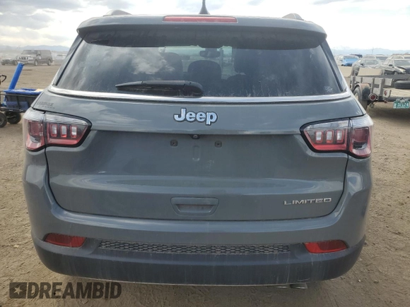 2020 Jeep Compass Limited with VIN 3C4NJCCB9LT170785, listed as a Copart auction lot 53403655 with 55,763 mi miles and Clean Title. Bid and sale history available at carsss.com. Image 6.