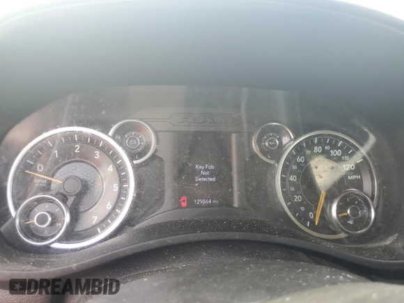 2020 Ram 2500 Big Horn with VIN 3C6UR5DJ3LG156158, listed as a Copart auction lot 63777614 with 129,864 mi miles and Salvage Title. Bid and sale history available at carsss.com. Image 9.