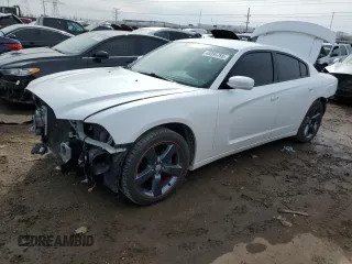 2014 Dodge Charger SXT with VIN 2C3CDXHG7EH347778, listed as a Copart auction lot 49396785 with 67,111 mi miles and Salvage Title. Bid and sale history available at carsss.com. Image 1.