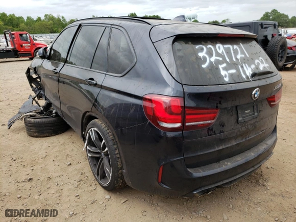 2017 BMW X5 M with VIN 5YMKT6C32H0U39129, listed as a Copart auction lot 46292492 with 0 mi miles. Bid and sale history available at carsss.com. Image 3.