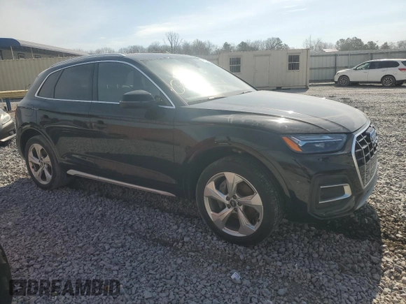 2021 Audi Q5 Premium Plus with VIN WA1BAAFY8M2082461, listed as a Copart auction lot 46950415 with Not provided miles and Salvage title. Bid and sale history available at DreamBid. Image 4.