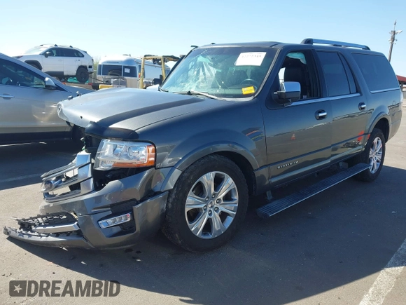 2017 Ford Expedition Max Platinum z VIN 1FMJK1MT9HEA09993, wystawiony jako IAAI lot #42272345 z przebiegiem 91 809 mil mil oraz . Historia ofert i sprzedaży dostępna na DreamBid. Obrazek 18.