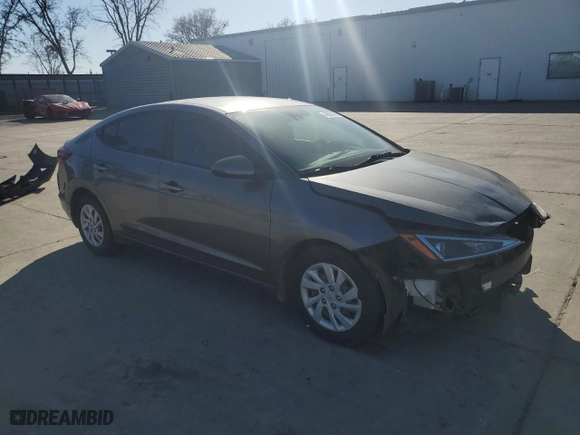2020 Hyundai Elantra SE with VIN 5NPD74LF8LH501830, listed as a Copart auction lot 46888895 with 79,177 mi miles and Salvage Title. Bid and sale history available at carsss.com. Image 4.