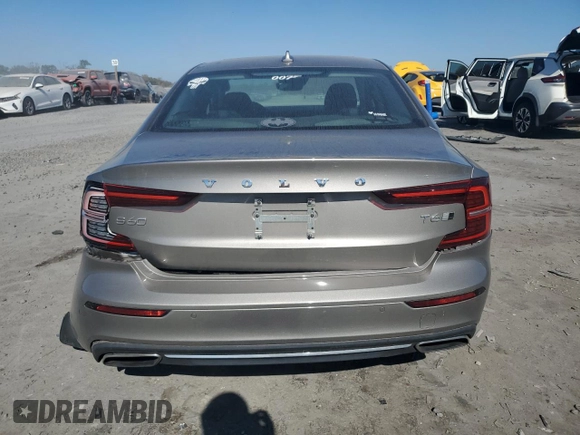 2019 Volvo S60 Inscription with VIN 7JRA22TL1KG017496, listed as a Copart auction lot 76607714 with 52,180 mi miles and Salvage Title. Bid and sale history available at carsss.com. Image 6.