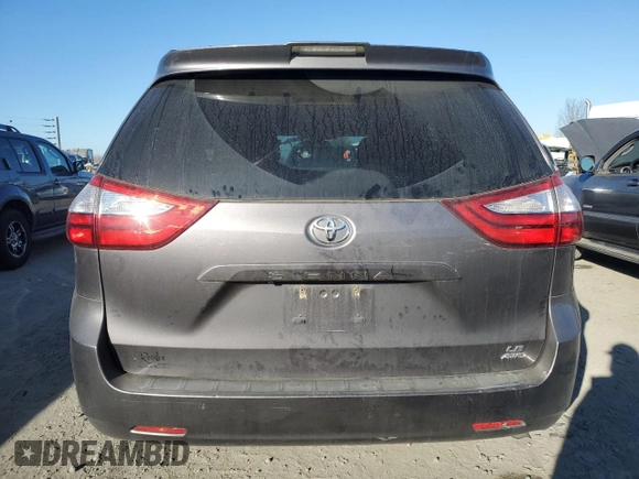 2019 Toyota Sienna LE with VIN 5TDJZ3DC1KS220862, listed as a Copart auction lot 42647705 with 98,778 mi miles and Salvage Title. Bid and sale history available at carsss.com. Image 6.