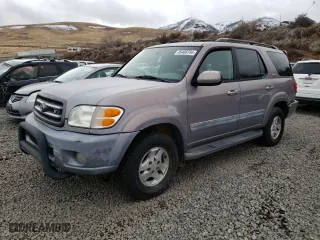 2002 Toyota Sequoia Limited with VIN 5TDZT38A72S093306, listed as a Copart auction lot 86408784 with 0 mi miles and Salvage Title. Bid and sale history available at carsss.com. Image 1.