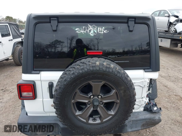 2018 Jeep Wrangler Sport S with VIN 1C4GJXANXJW189849, listed as a IAAI auction lot 42081074 with 78,431 mi miles and . Bid and sale history available at DreamBid. Image 16.