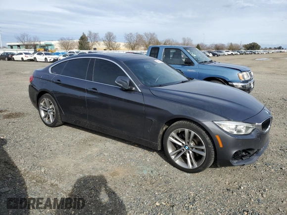 2017 BMW 4 Series 430i xDrive with VIN WBA4F9C54HG440590, listed as a Copart auction lot 45761255 with 105,551 mi miles and Salvage title. Bid and sale history available at DreamBid. Image 4.