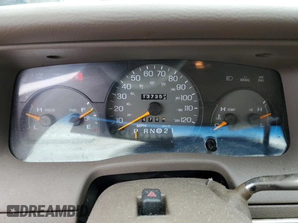 1997 Mercury Grand Marquis LS with VIN 2MELM75W4VX721307, listed as a Copart auction lot 51805575 with 137,354 mi miles and Salvage Title. Bid and sale history available at DreamBid. Image 9.