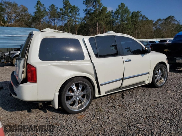 2006 Infiniti QX56 z VIN 5N3AA08A76N810044, wystawiony jako Copart lot #74182384 z przebiegiem Nie podano mil oraz Szkoda całkowita • Salvage title. Historia ofert i sprzedaży dostępna na DreamBid. Obrazek 3.