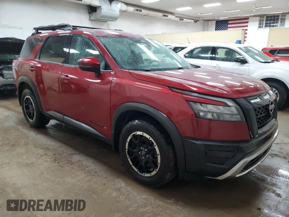 2023 Nissan Pathfinder Rock Creek with VIN 5N1DR3BD7PC231197, listed as a Copart auction lot 51751205 with 71,366 mi miles and Salvage title. Bid and sale history available at DreamBid. Image 4.