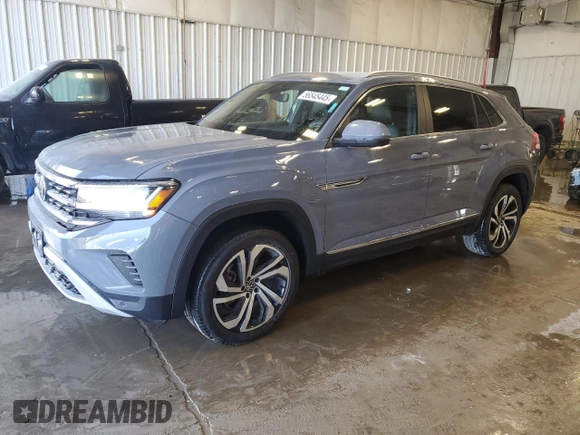 2022 Volkswagen Atlas SEL with VIN 1V2BE2CA5NC207126, listed as a Copart auction lot 56545445 with 49,296 mi miles and Salvage title. Bid and sale history available at DreamBid. Image 1.