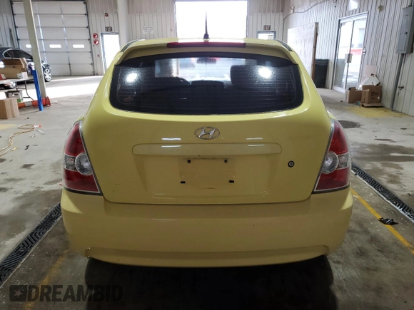 2008 Hyundai Accent GS with VIN KMHCM36C58U061106, listed as a Copart auction lot 51211165 with 249,106 mi miles and Salvage Title. Bid and sale history available at carsss.com. Image 6.