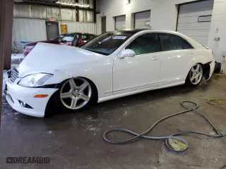 2009 Mercedes-Benz S-Class 5.5L V8 with VIN WDDNG71X99A247374, listed as a Copart auction lot 45904905 with 149,237 mi miles and Salvage Title. Bid and sale history available at carsss.com. Image 1.