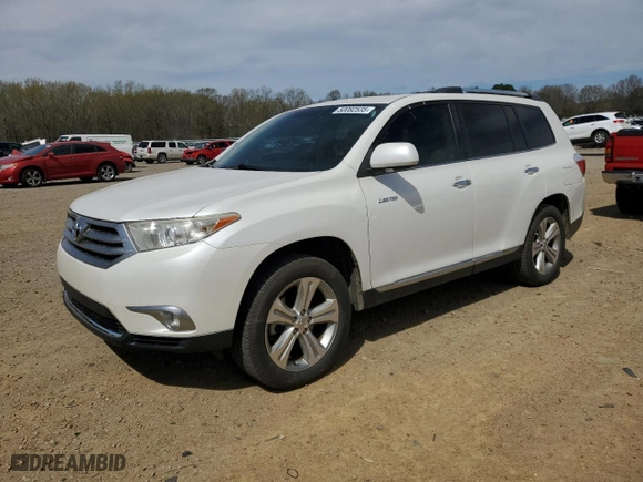 2013 Toyota Highlander Limited with VIN 5TDYK3EH9DS115678, listed as a Copart auction lot 50082535 with 178,216 mi miles and Clean Title. Bid and sale history available at carsss.com. Image 1.
