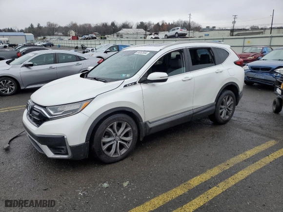 2020 Honda CR-V Touring with VIN 7FARW2H9XLE000859, listed as a Copart auction lot 84952894 with 86,740 mi miles and Salvage Title. Bid and sale history available at carsss.com. Image 1.