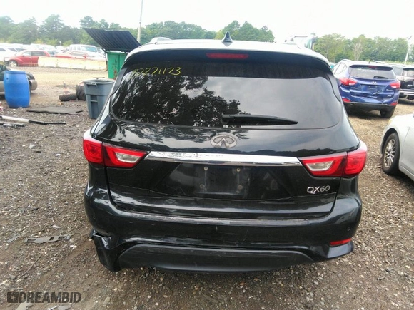 2017 Infiniti QX60 with VIN 5N1DL0MM2HC543068, listed as a IAAI auction lot 37271173 with NaN miles. Bid and sale history available at carsss.com. Image 16.