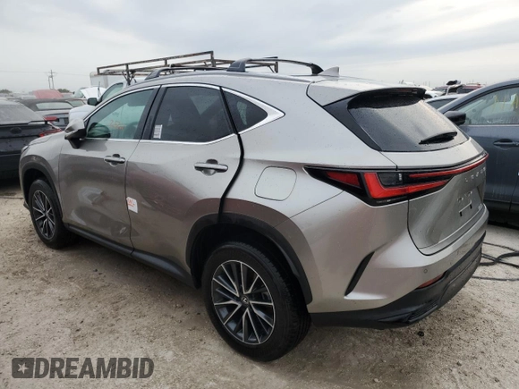2025 Lexus NX with VIN 2T2GDCAZ1SC020425, listed as a Copart auction lot 74792664 with 252 mi miles and Non Repairable. Bid and sale history available at carsss.com. Image 2.