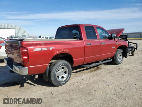 2008 Dodge 1500 ST with VIN 1D7HU18268J193575, listed as a Copart auction lot 41442785 with Not Provided miles and Salvage Title. Bid and sale history available at DreamBid. Image 3.