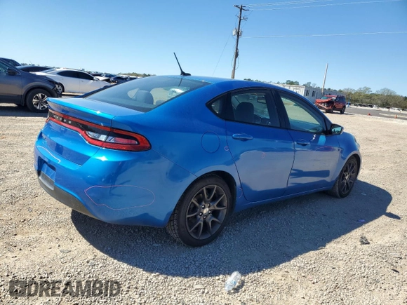2016 Dodge Dart SE with VIN 1C3CDFAA6GD656805, listed as a Copart auction lot 50015595 with 99,142 mi miles and Salvage Title. Bid and sale history available at carsss.com. Image 3.