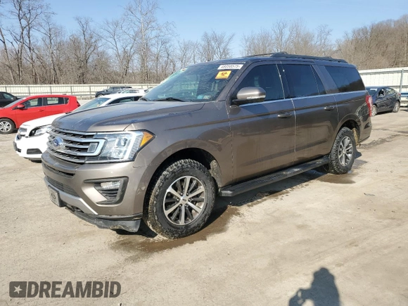2018 Ford Expedition Max XLT z VIN 1FMJK1JT7JEA30061, wystawiony jako Copart lot #48058575 z przebiegiem 99 189 mil mil oraz Szkoda całkowita • Salvage title. Historia ofert i sprzedaży dostępna na DreamBid. Obrazek 1.
