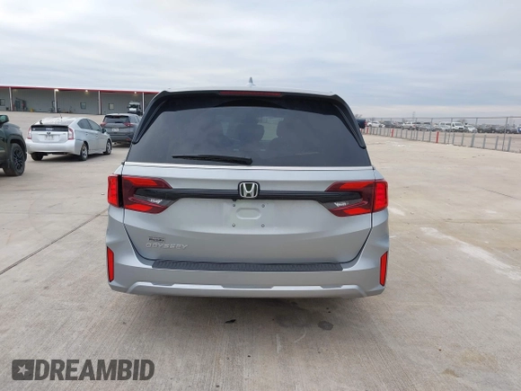 2025 Honda Odyssey EX-L with VIN 5FNRL6H60SB019825, listed as a IAAI auction lot 41295242 with 1,326 mi miles. Bid and sale history available at carsss.com. Image 16.