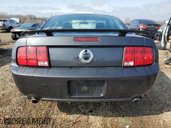 2007 Ford Mustang GT Deluxe with VIN 1ZVFT82H275246450, listed as a Copart auction lot 52744255 with 103,593 mi miles and Salvage Title. Bid and sale history available at carsss.com. Image 6.