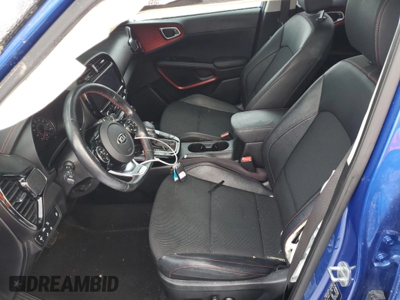 2021 Kia Soul Turbo with VIN KNDJ53AF8M7738572, listed as a Copart auction lot 43379485 with 73,623 mi miles and Salvage Title. Bid and sale history available at DreamBid. Image 7.