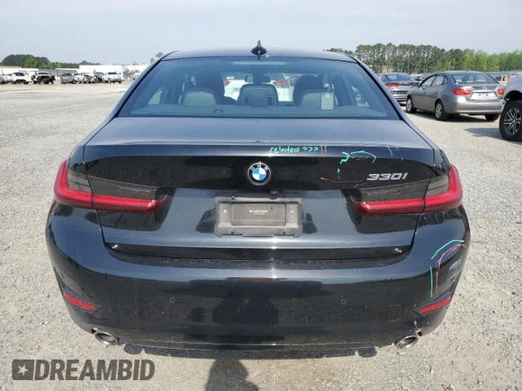 2022 BMW 3 Series 330i z VIN 3MW5R1J09N8C24653, wystawiony jako Copart lot #53022275 z przebiegiem Nie podano mil oraz Szkoda całkowita • Salvage title. Historia ofert i sprzedaży dostępna na DreamBid. Obrazek 6.