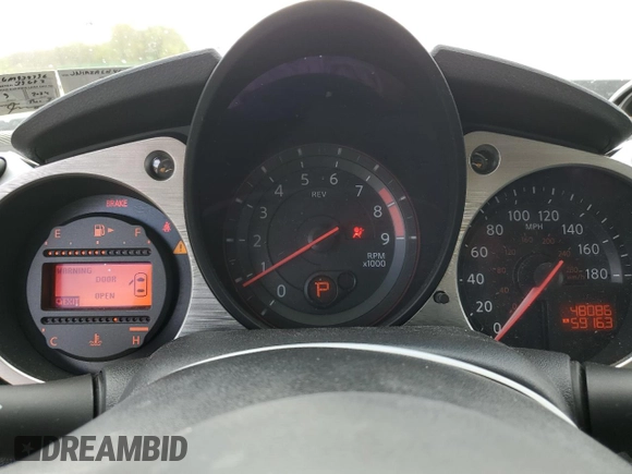 2016 Nissan 370Z with VIN JN1AZ4EH4GM934796, listed as a Copart auction lot 53451825 with 48,086 mi miles and Salvage Title. Bid and sale history available at carsss.com. Image 9.