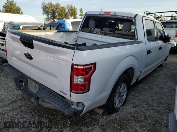 2019 Ford F-150 XL with VIN 1FTEW1CP2KKC14336, listed as a Copart auction lot 80236024 with 193,667 mi miles and Salvage Title. Bid and sale history available at carsss.com. Image 3.