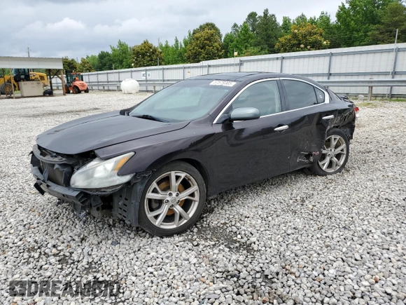 2012 Nissan Maxima SV with VIN 1N4AA5AP7CC854986, listed as a Copart auction lot 57579385 with Not provided miles and Salvage title. Bid and sale history available at DreamBid. Image 1.