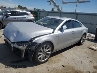 2014 Audi A7 Premium Plus with VIN WAUWGAFC5EN155423, listed as a Copart auction lot 63407595 with Not provided miles and Salvage title. Bid and sale history available at DreamBid. Image 1.