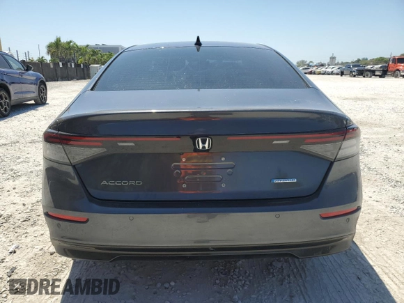2024 Honda Accord EX-L with VIN 1HGCY2F69RA088066, listed as a Copart auction lot 54985585 with 35,143 mi miles and Salvage title. Bid and sale history available at DreamBid. Image 6.