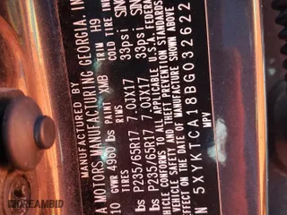 2011 Kia Sorento LX with VIN 5XYKTCA18BG032622, listed as a Copart auction lot 81413914 with 146,717 mi miles and Clean Title. Bid and sale history available at carsss.com. Image 12.