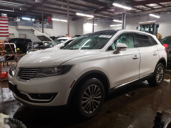 2017 Lincoln MKX Select with VIN 2LMPJ8KP0HBL18067, listed as a Copart auction lot 43121525 with 36,703 mi miles and Salvage Title. Bid and sale history available at carsss.com. Image 1.