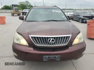 2009 Lexus RX 350 with VIN JTJGK31U899852162, listed as a Copart auction lot 50327435 with 166,085 mi miles and Salvage Title. Bid and sale history available at DreamBid. Image 5.