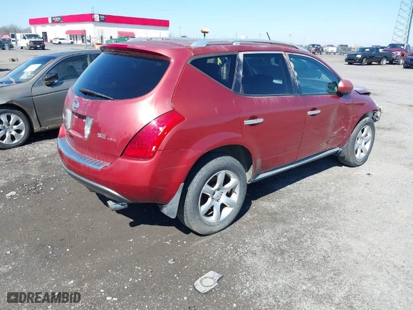 2006 Nissan Murano SL with VIN JN8AZ08W56W532907, listed as a IAAI auction lot 41752729 with 155,320 mi miles. Bid and sale history available at carsss.com. Image 4.