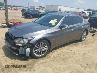 2019 Infiniti Q50 Luxe with VIN JN1EV7AP2KM518024, listed as a IAAI auction lot 42396562 with 72,030 mi miles and . Bid and sale history available at DreamBid. Image 18.