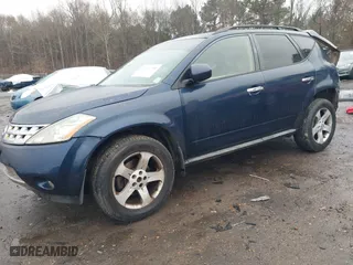 2005 Nissan Murano SL with VIN JN8AZ08T75W329683, listed as a IAAI auction lot 41452790 with 199,584 mi miles. Bid and sale history available at carsss.com. Image 2.