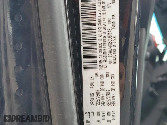 2013 Jeep Wrangler Sport z VIN 1C4AJWAG5DL671491, wystawiony jako Copart lot #59306745 z przebiegiem 111 778 mil mil oraz Szkoda całkowita • Salvage title. Historia ofert i sprzedaży dostępna na DreamBid. Obrazek 12.
