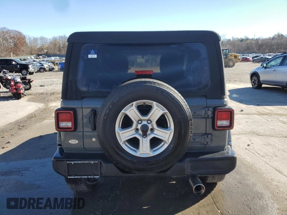 2020 Jeep Wrangler Sport S z VIN 1C4GJXAG7LW282767, wystawiony jako Copart lot #79846214 z przebiegiem 46 805 mil mil oraz Szkoda całkowita • Salvage title. Historia ofert i sprzedaży dostępna na DreamBid. Obrazek 6.