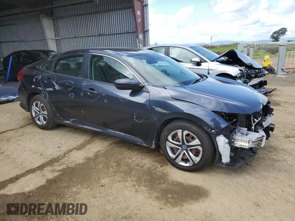 2017 Honda Civic Sedan LX with VIN 19XFC2F65HE215420, listed as a Copart auction lot 51118385 with 96,253 mi miles and Salvage Title. Bid and sale history available at carsss.com. Image 4.