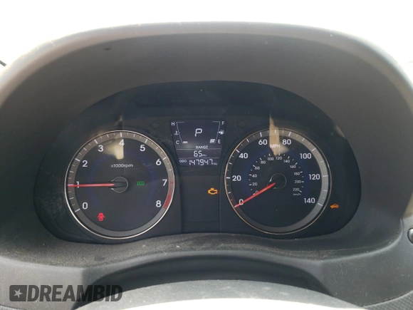 2012 Hyundai Accent GS with VIN KMHCT5AE9CU040856, listed as a Copart auction lot 59823684 with 147,947 mi miles and Non repairable. Bid and sale history available at DreamBid. Image 9.