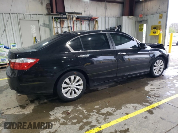 2013 Honda Accord Sdn EX-L with VIN 1HGCR2F84DA272502, listed as a Copart auction lot 51702345 with 121,016 mi miles and Salvage Title. Bid and sale history available at carsss.com. Image 3.