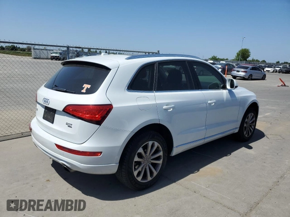 2014 Audi Q5 Premium Plus with VIN WA1LFAFP7EA102770, listed as a Copart auction lot 53556245 with 106,483 mi miles and Salvage Title. Bid and sale history available at carsss.com. Image 3.