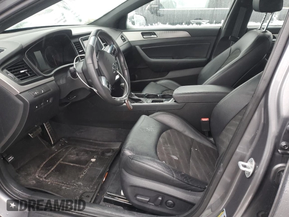 2019 Hyundai Sonata SEL with VIN 5NPE34AF9KH814791, listed as a Copart auction lot 44158555 with 54,496 mi miles and Salvage Title. Bid and sale history available at DreamBid. Image 7.