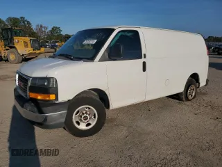 2018 GMC Savana Cargo Van with VIN 1GTW7AFG3J1909832, listed as a Copart auction lot 79752774 with 73,446 mi miles and Salvage Title. Bid and sale history available at carsss.com. Image 1.