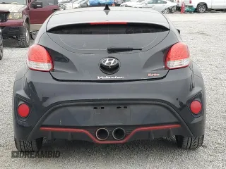 2015 Hyundai Veloster Turbo with VIN KMHTC6AE5FU244015, listed as a Copart auction lot 54088315 with 122,814 mi miles and Salvage Title. Bid and sale history available at carsss.com. Image 6.