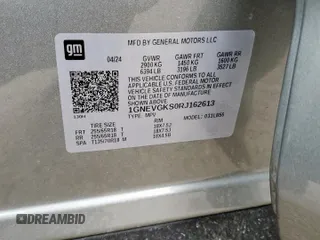 2024 Chevrolet Traverse AWD LT with VIN 1GNEVGKS0RJ162613, listed as a Copart auction lot 56559855 with 20,672 mi miles and Salvage title. Bid and sale history available at DreamBid. Image 14.
